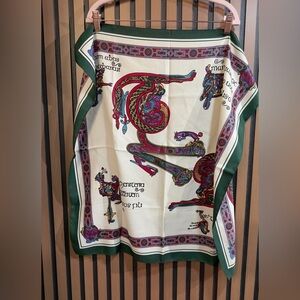 Arc Inspired By The Book‎ Of Kells Celtic Irish Women's Scarf